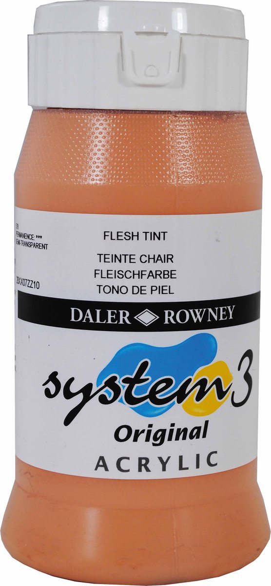 Acrylverf vleestint 500ml| Daler Rowney